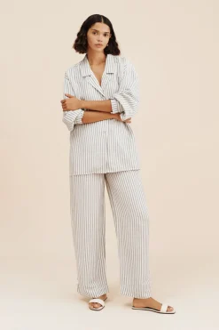 ZADIE SHIRT - SEAGRASS STRIPE | POSSE Outlet