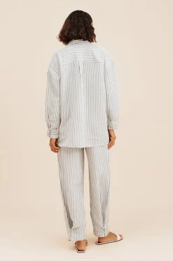 ZADIE SHIRT - SEAGRASS STRIPE | POSSE Outlet